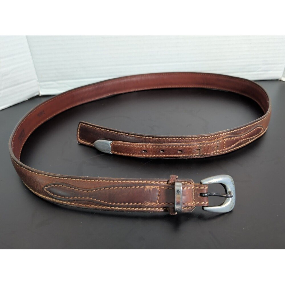 VINTAGE TORINO BROWN LEATHER BELT MADE In USA MENS SIZE 38 VGC